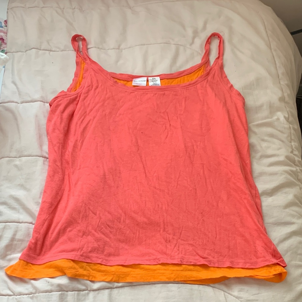 Isaac Mizrahi Coral and Orange Camisole